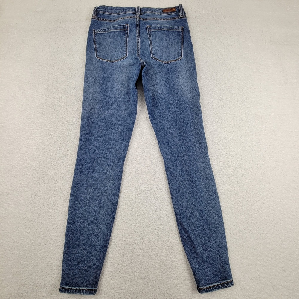 Blank NYC The Bond Mid Rise Skinny Jeans Womens 28 Blue Distressed Stretch Denim - Picture 10 of 11